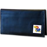 Genuine Leather Checkbook Cover -Kansas Jayhawks