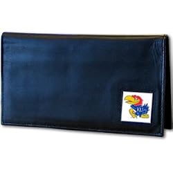 Kansas Jayhawks Executive Leather Checkbook Cover - NCAA College Athletics Fan Shop Sports Team Merchandise