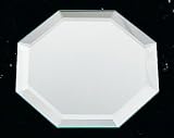 Mirrored Beveled Glass Octagon 4" Coaster