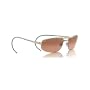 Serengeti Pilot 1 Aviator Sunglasses 7161 - Gold/Bone Frame, Drivers Lenses