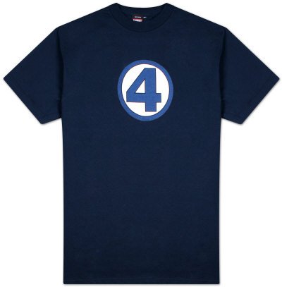 Fantastic Four - Logo T-Shirt, XXL - Navy
