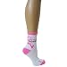 All Products : Pink Ribbon Breast Cancer Awareness Relay for Life Crew Socks Great for Fundraising Walk Survivor
