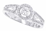 0.34ctTW Solitaire Promise Diamond Engagement Ring in 10kt White Gold
