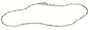 14k Yellow and White Gold Italian 1.6mm Twisted Snake Anklet, 9"