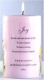 Joy Candle with Dried Flowers