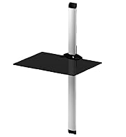 Sonorous PL 2610 Glass & Metal Wall Mount TV Shelf