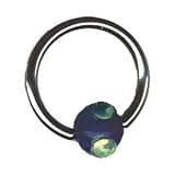 14 Gauge 1/2 UV Atom Ball Surgical Steel Captive Ring