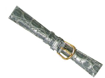 deBeer handcrafted in France  Gen Croco Short band with a soft hypo allergenic nu buck lining Grey  Size 17 MM