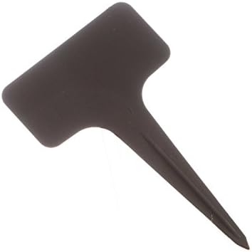 Wowlife 2.36 x 3.94 inch/ 6 x 10 cm Classic Thick Plastic Waterproof Plant T-type Tags Markers Nursery Garden Labels Plant Markers , Pack of 50 (Black)