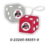 Ohio State Buckeyes Fuzzy Dice *SALE*