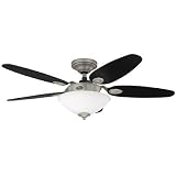 Hunter Fans 28872 48 Paxton Contemporary Indoor Antique Pewter Ceiling Fan w/ Light & Blades