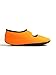 Nufoot Mary Janes Indoor Womens Shoes Slipper, Orange, Large