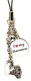 Havanese Dog Cell Phone Charm