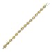 Yellow & Clear Cz Diamond Oscar 's Silver Bracelet