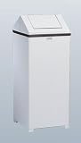 United WasteMaster 16 gallon Steel Hinged Top White Waste Receptacle T1424EPL