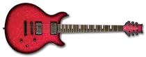 Daisy Rock Elite Guitar, Crimson Burst