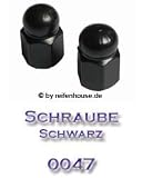 Ventilkappen schraube schwarz 2er Set (Nr. 0047)