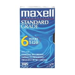 Maxell T-120 Std Standard Grade Videocassette For Time-Lapse Use
