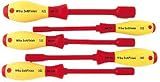 Wiha 32292 Insulated Nut Driver Set, Inch, 1000 Volt, 5 Piece