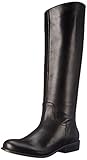 Corso Como Women's Geneva Riding Boot, Black Brushed Leather, 9 M US