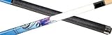 Players Flirt Lotus Unleashed Snow White Paint with Blue Lotus Graphic Pool Cue Stick