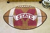 NCAA MISSISSIPPI STATE BULLDOGS FOOTBALL SHAPED DOOR MAT RUG