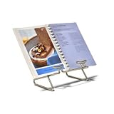 Euro Cookbook Holder (Satin Nickel) (6"H x 8"W x 5.5"D)