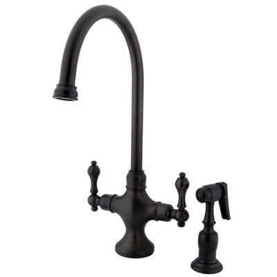 Elements of Design ES1765ALBS Classic Two Handle Kitchen Faucet On Sale