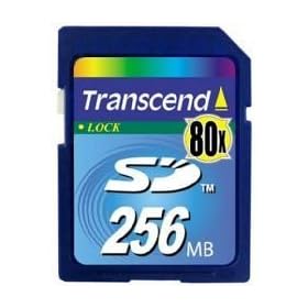 Transcend Secure Digital (SD) Memory Card 80x 256 MB