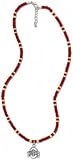 Ohio State Buckeyes Women's Wood Bead Necklace
