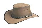IMAGE OF Cool As a Breeze Leather with Mesh Crown Australian Aussie Outback Hat
