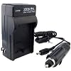 Zeikos ZE-UNVCH Quick Charger for Olympus Li-42B/Li-50B, Sony NP-FD1/NP-BG1, Nikon EN-EL5/EL11/EL12