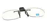 Small Clear Clip-on Flip-up Magnifying Reading Glasses +1.50 Diopter