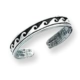 Sterling Silver Antiqued AdjuStable Ring