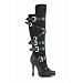 Naughty Bandit PU Microfiber-Suede Knee High Boots