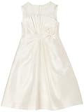 Us Angels Girls 7-16 Taffeta Dress With Illusion Neckline
