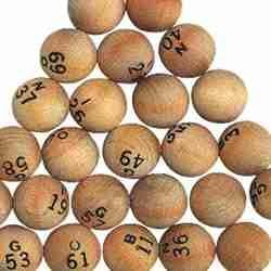 Wooden Bingo Balls