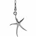 White Gold Starfish Charm