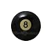 2-1/4" Eight-Ball Replacement Pool Ball
