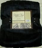 FAUX FUR BLANKET THROW - 50" X 60", BLACK