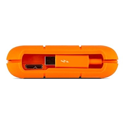 LaCie Rugged Thunderbolt LAC9000489 2TB External Hard Drive (Orange)