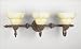 Progress Lighting P2702-75 La Serena Three Light Bathroom Sconce Light in Aged Mahogany