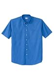 King's Court Wrinkle Resistant Short Sleeve Solid Oxford Shirt