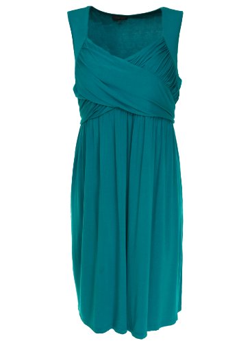 Spense Woman Sleeveless Stretch Dress Jade 1X