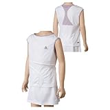 Girls Adidas Edge Cap Sleeve Top - White/Mauve Tint