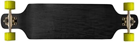 Drop Down Longboard Complete Black Concave Maple Symmetrical Shape 76mm Wheels