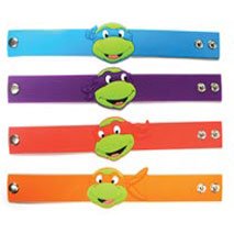  TMNT Teenage Mutant Ninja Turtles Rubber Snap Bracelet Wristband