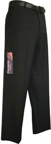 Durable Press Mens Easy Care Trousers Black - Waist 30 to 62 - Leg 27, 29, 31, 33