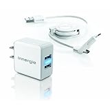 Innergie mMini Combo 15 Watt AC with Dual USB Wall Charging Kit (ADP-15AD AA)