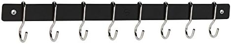 Hahn ZA4-91051 Metro Black Metal Wall Rail, 20.1-Inch Long